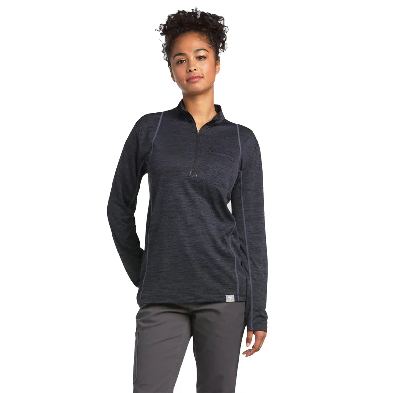 Ariat Women's Rebar Evolve 1/2 Zip Top - Black